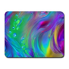 Fluid Art - Artistic And Colorful Small Mousepad by GardenOfOphir