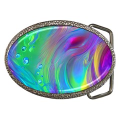 Fluid Art - Artistic And Colorful Belt Buckles by GardenOfOphir