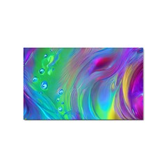 Fluid Art - Artistic And Colorful Sticker (rectangular) by GardenOfOphir