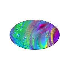 Fluid Art - Artistic And Colorful Sticker Oval (10 Pack) by GardenOfOphir