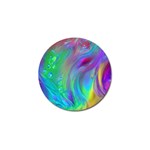 Fluid Art - Artistic And Colorful Golf Ball Marker Front