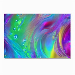 Fluid Art - Artistic And Colorful Postcards 5  X 7  (pkg Of 10) by GardenOfOphir