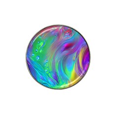 Fluid Art - Artistic And Colorful Hat Clip Ball Marker by GardenOfOphir