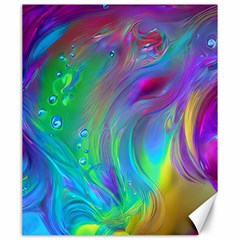 Fluid Art - Artistic And Colorful Canvas 20  X 24  by GardenOfOphir