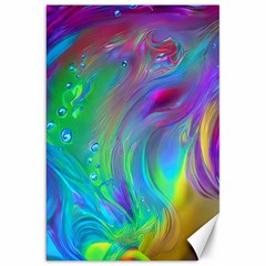 Fluid Art - Artistic And Colorful Canvas 20  X 30  by GardenOfOphir