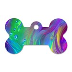 Fluid Art - Artistic And Colorful Dog Tag Bone (Two Sides) Front