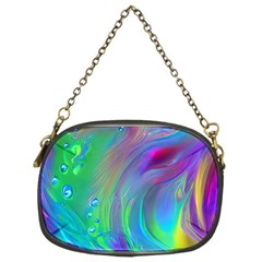 Fluid Art - Artistic And Colorful Chain Purse (two Sides) by GardenOfOphir