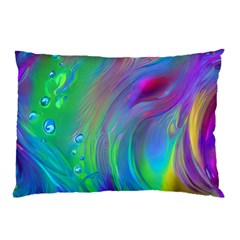 Fluid Art - Artistic And Colorful Pillow Case by GardenOfOphir