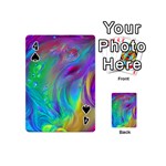 Fluid Art - Artistic And Colorful Playing Cards 54 Designs (Mini) Front - Spade4