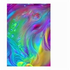 Fluid Art - Artistic And Colorful Small Garden Flag (two Sides) by GardenOfOphir