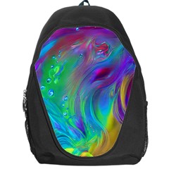 Fluid Art - Artistic And Colorful Backpack Bag by GardenOfOphir