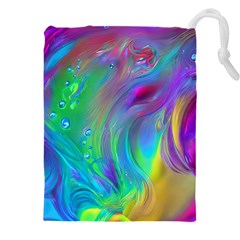 Fluid Art - Artistic And Colorful Drawstring Pouch (4xl)