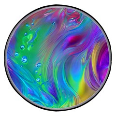 Fluid Art - Artistic And Colorful Wireless Fast Charger(black) by GardenOfOphir