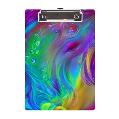 Fluid Art - Artistic And Colorful A5 Acrylic Clipboard