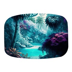 Landscape Nature Digital Art Palm Trees Paradise Mini Square Pill Box by Pakemis