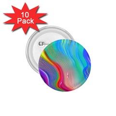 Fluid Art - Contemporary And Flowy 1 75  Buttons (10 Pack) by GardenOfOphir