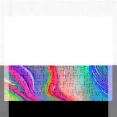 Fluid Art - Contemporary And Flowy Rectangular Jigsaw Puzzl by GardenOfOphir