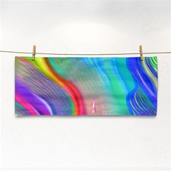 Fluid Art - Contemporary And Flowy Hand Towel by GardenOfOphir