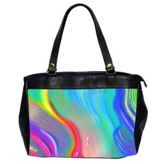 Fluid Art - Contemporary And Flowy Oversize Office Handbag (2 Sides) by GardenOfOphir