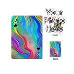 Fluid Art - Contemporary And Flowy Playing Cards 54 Designs (Mini) Front - Spade2