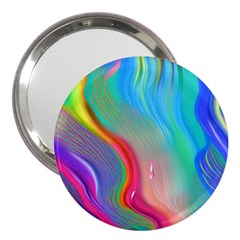 Fluid Art - Contemporary And Flowy 3  Handbag Mirrors by GardenOfOphir