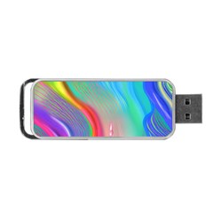 Fluid Art - Contemporary And Flowy Portable Usb Flash (two Sides) by GardenOfOphir