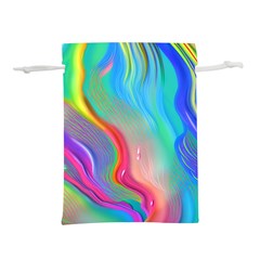 Fluid Art - Contemporary And Flowy Lightweight Drawstring Pouch (l) by GardenOfOphir