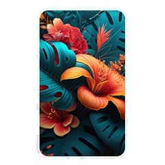 Ai Generated Tropical Flowers Floral Floral Pattern Memory Card Reader (rectangular) by Pakemis