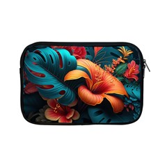 Ai Generated Tropical Flowers Floral Floral Pattern Apple Ipad Mini Zipper Cases by Pakemis