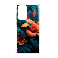 Ai Generated Tropical Flowers Floral Floral Pattern Samsung Galaxy Note 20 Ultra Tpu Uv Case by Pakemis