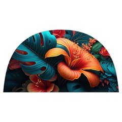 Ai Generated Tropical Flowers Floral Floral Pattern Anti Scalding Pot Cap by Pakemis