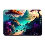 Tropical Paradise Beach Ocean Shore Sea Fantasy Small Doormat 24 x16  Door Mat