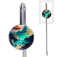 Tropical Paradise Beach Ocean Shore Sea Fantasy Book Mark by Pakemis