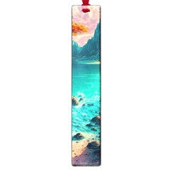 Tropical Paradise Beach Ocean Shore Sea Fantasy Large Book Marks by Pakemis