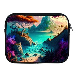 Tropical Paradise Beach Ocean Shore Sea Fantasy Apple Ipad 2/3/4 Zipper Cases by Pakemis