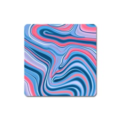 Fluid Art - Abstract And Modern Square Magnet by GardenOfOphir