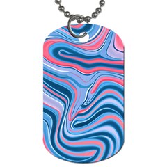 Fluid Art - Abstract And Modern Dog Tag (one Side) by GardenOfOphir