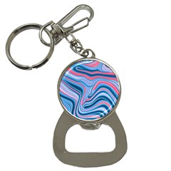 Fluid Art - Abstract And Modern Bottle Opener Key Chain by GardenOfOphir