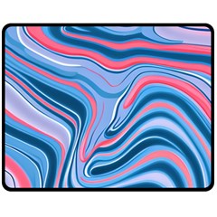 Fluid Art - Abstract And Modern One Side Fleece Blanket (medium) by GardenOfOphir