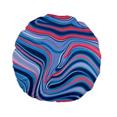 Fluid Art - Abstract And Modern Standard 15  Premium Round Cushions by GardenOfOphir