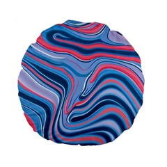 Fluid Art - Abstract And Modern Standard 15  Premium Flano Round Cushions by GardenOfOphir