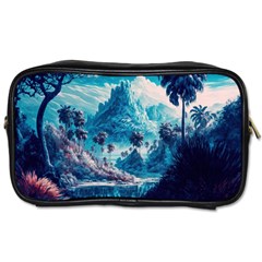 Tropical Winter Fantasy Landscape Paradise Toiletries Bag (two Sides) by Pakemis