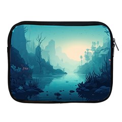 Ai Generated River Forest Woods Outdoors Apple Ipad 2/3/4 Zipper Cases by Pakemis