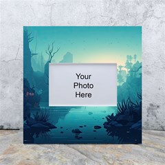 Ai Generated River Forest Woods Outdoors White Box Photo Frame 4  X 6  by Pakemis