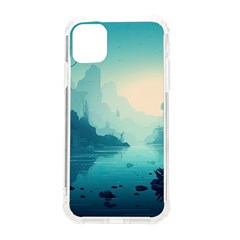 Ai Generated River Forest Woods Outdoors Iphone 11 Tpu Uv Print Case by Pakemis