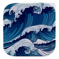 Waves Ocean Sea Pattern Water Tsunami Rough Seas Stacked Food Storage Container by Pakemis