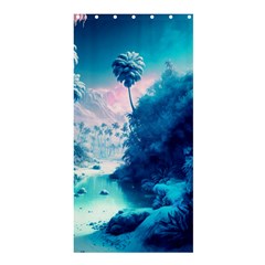 Tropical Winter Frozen Snow Paradise Palm Trees Shower Curtain 36  X 72  (stall)  by Pakemis