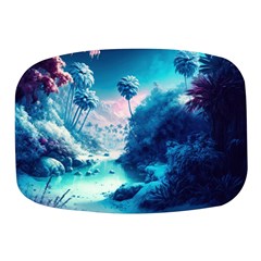 Tropical Winter Frozen Snow Paradise Palm Trees Mini Square Pill Box