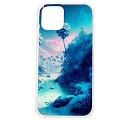 Tropical Winter Frozen Snow Paradise Palm Trees Iphone 12 Pro Max Tpu Uv Print Case