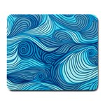 Ocean Waves Sea Abstract Pattern Water Blue Large Mousepad Front